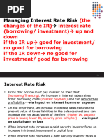 Topic 7 Interest Rate Risk - Lecture