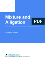 Mixture and Alligation - Study Notes