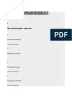 Unit 12 - Teaching Productive Skills TESOL Answers ITTT