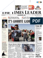 He Imes Eader: It'S Goodbye Gadhafi