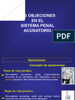 Las Objeciones en El Sistema Penal Acusatorio