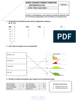 Examen Matemática 6to. Grado