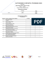 Sorteos Cto. Esp. Autonomico, Clubes, Freestyle, Parapoomsae.