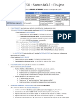 ESO - Sintaxis NGLE Explicación Tipos de Sujeto