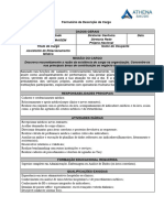 Descrição de Cargo Assitente de Relacionamento Médico