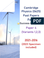 Cambridge Physics (0625) Past Papers: Success Groups