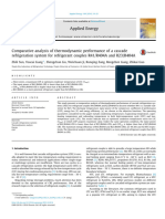 Comparative Analysis of Thermodynamic Performance of A Cascade Refrigeration System For Refrigerant Couples R41 - R404A and R23 - R404A