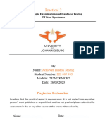 Hardness Test Practical