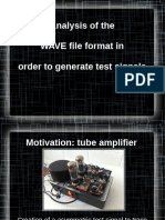 TALK Analyzing WAVE File Format in Order To Generate Test Signals 2.0