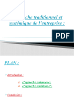 La Proche Traditionnel Et Systémique de L'entreprise