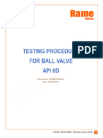 SOP Testing Procedure For Ball Valve-API 6D-1