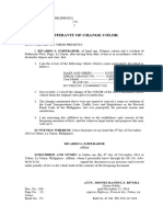 Affidavit of Change Color - Emeperador