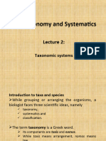 Fish Taxonomy and Systematics: Taxonomic Systems