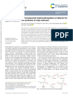 Green Chemistry: Multicomponent Hydrosulfonylation of Alkynes For The Synthesis of Vinyl Sulfones