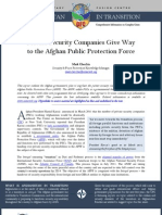 Private Security Companies Give Way To The Afghan Public Protection Force