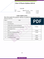 ISC Class 12 Physics Syllabus 2023 24