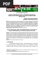 Ekeys, SAÚDE E ASSISTÊNCIA SOCIAL A INTERSETORIALIDADE NO TRABALHO DOS PROFISSIONAIS DE SAÚDE DO AMBULATÓRIO ARAÚJO LIMA