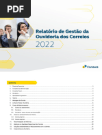 Relatorio de Ouvidoria - Exercícios 2022