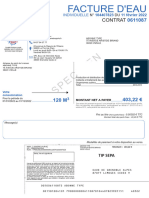 Exemple de Facture Pour Une Consommation de 120m D Eau Potable Pour 2022 Habitations en Assainissement Collectif