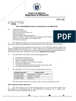 Pilot Implementation of The MATAG Curriculum 1