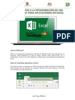 Introducción A La Programación en VBA Excel