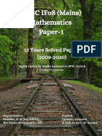 Ifos Maths Pyqs 2009-2020