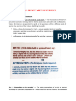 Rule 132 Presentation of Evidence