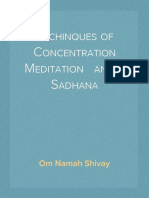 Concentration Meditation and Sadhana