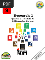 RESEARCH-1 Q2 Mod7 Bibliographic-Format