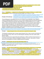 Goals and Principles of Psychotherapy