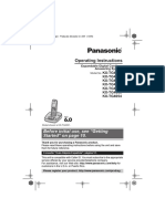 Panasoni - kxtg4031, Kxtg4032, Kxtg4033, Kxtg4034 e