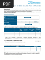 AIG Metropolitana Formulario CRIME