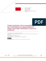 Doble Evaluación de La Susceptibilidad Por Movimientos en Masa Basada en Redes Neuronales Artificiales y Pesos de Evidencia