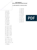 Lista 0,1 Complementar - Regra de Sinais