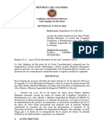 República de Colombia: Síntesis Del Caso. El 27 de Marzo de 2023, Jhon Walter Medina