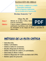 Clase 3-Metodo CPM-Planeacion-Lista de Actividades