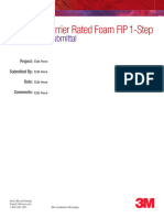 3M TM Fire Barrier Rated Foam FIP 1 Step Submittal Package