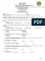 Pre Calculus TQ 1st Q Examination With Answer Key