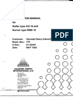 Aalborg Boiler Instruction Manual For Boiler Type AQ16 & Burner