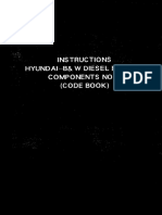 Hyundai Man B& W Instruction Manual - Code Book