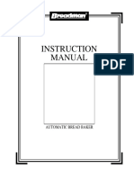 Breadman Tr440 Instruction Manual