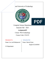 Assignment 2 Web Technologies Shawal F21605003