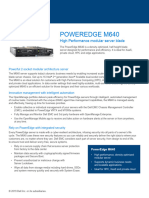 Dell EMC PowerEdge Modular - Servers - (Blade) M640 Spec Sheet