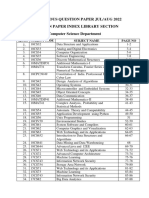 CS, Is - Vtu QP Aug - Sep 2022