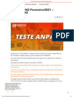 Teste ANPAD Fevereiro - 2021 - RESOLVIDO - Direção Concursos