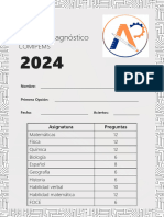 Examen Diagnóstico Comipems 2024 - Correcto