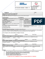 Form 33 Electrical Isolation Testing Permit