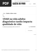 TDAH Na Vida Adulta - Diagnóstico Tardio Impacta Qualidade de Vida