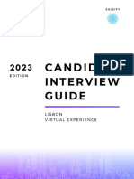 2023 Lisbon Candidate Interview Guide - Virtual Experience