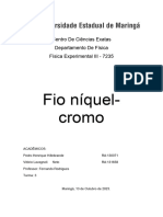 Fio Niquel Cromo